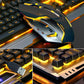 Ninja Dragons Tungsten Gold Metal Frame Gaming Keyboard and Mouse Set Yellow Pandora