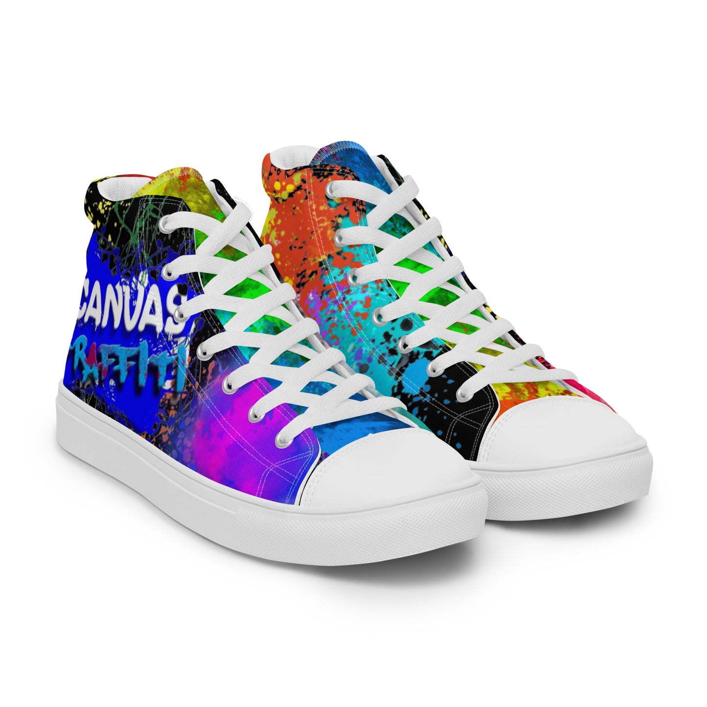 Men’s high top canvas shoes limited addition Canvas Graffitti