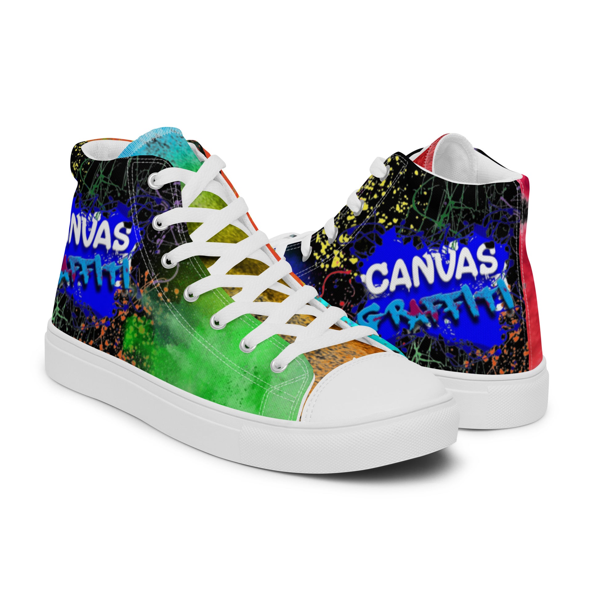 Women’s high top canvas shoes limited addition Canvas Graffitti